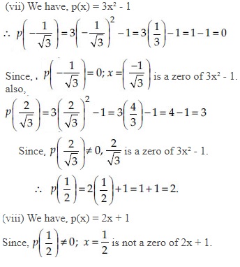 Ncert Solutions Polynomials Mathematics Class 9