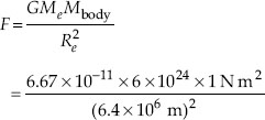 gravitational force